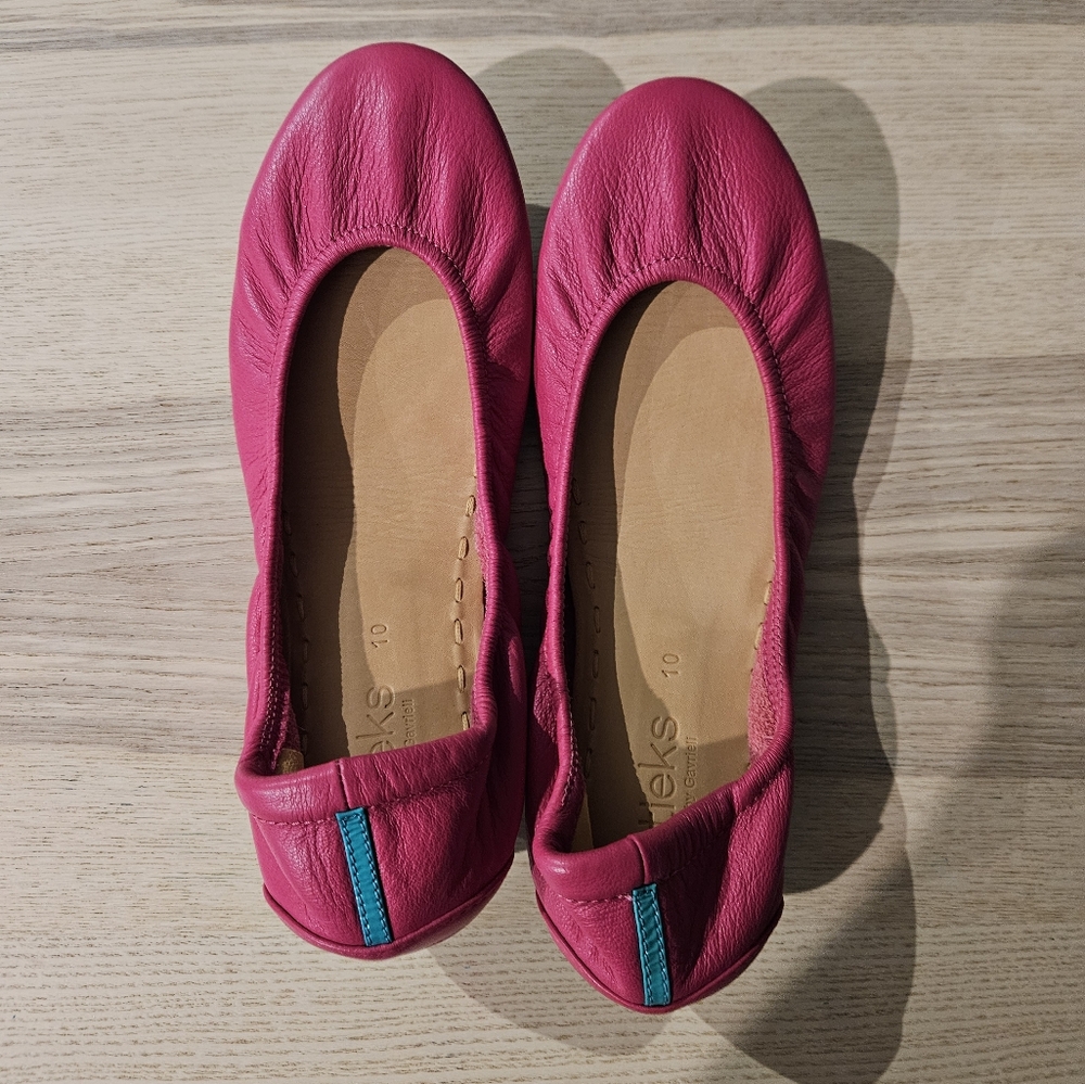 Tieks by Gavrieli Women’s Size 10 Fuschia Pink Leather Foldable Ballet Flats new
